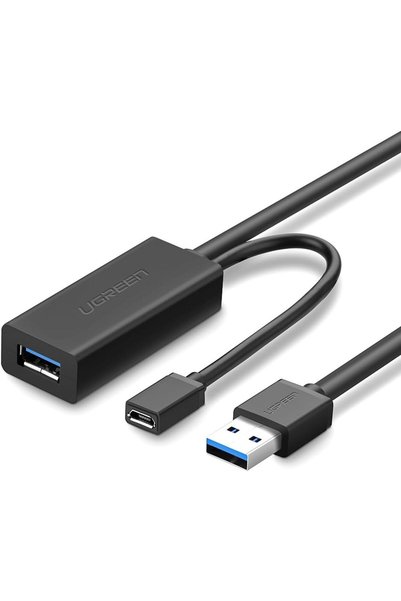 Ugreen كابل تمديد USB 3.0 أسود 10 متر