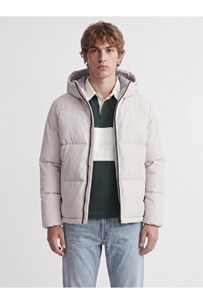 Jack & Jones Μπουφάν ανδρικό puffer 12303930 "Galaxy" εκρού Moonbeam