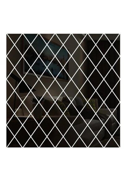 OEM Set 10 Oglinzi Design ROMB NEGRE - Oglinzi Decorative Acrilice Cristal - ...
