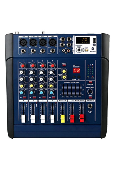 MOHAMED Mixer audio profesional cu amplificator de putere 2x250 W, 4 canale, ...