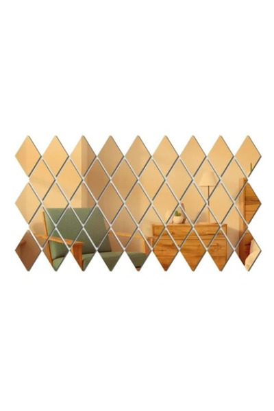 OEM Set 10 Oglinzi Design ROMB AURII - Oglinzi Decorative Acrilice Cristal - ...