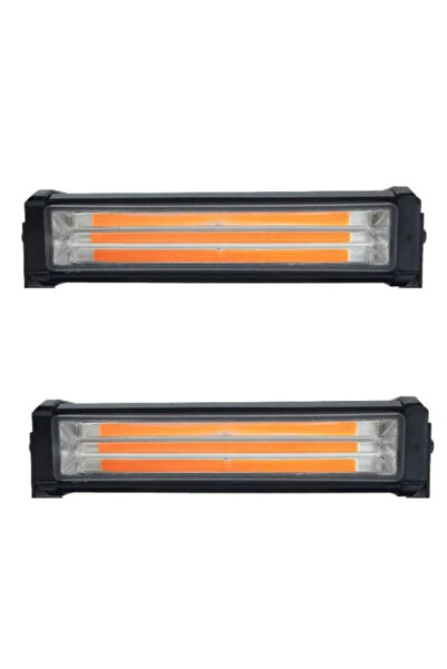 Ruan Set 2X Rampă de avertizare galbenă 3 LED COB