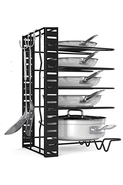 LILY Suport vesela bucatarie ajustabil multifunctional cu 5 rafturi pentu cap...