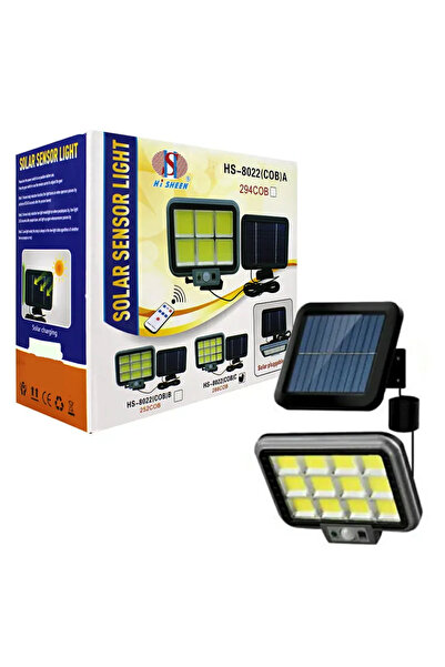 OEM Proiector solar 288LED, 50W, senzor de miscare, HS-8022 telecomanda, 3 mo...