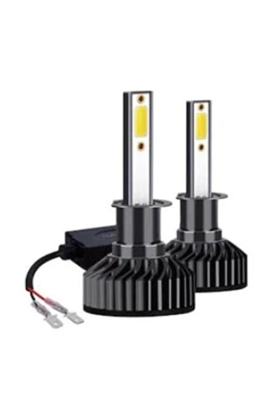 Ruan Set 2 Becuri LED H1 F2 COB Canbus 100W Lumină Albă Rece 12.000 Lumeni