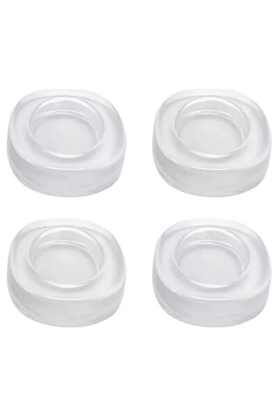 OEM Set 4 picioruse TRANSPARENTE din silicon antivibratie pentru masina de sp...