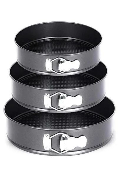 LILY Set 3 tavi de tort cu dimensiuni diferite si fund detasabil 18-20-22
