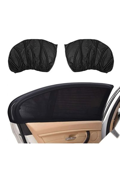 Tai Set 2 Parasolar auto elastic din plasa negru