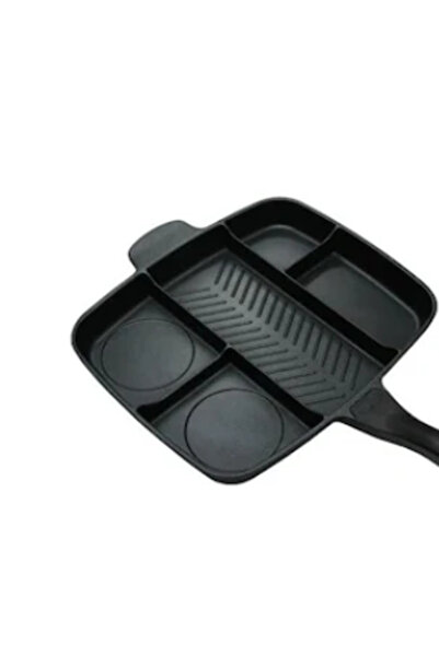 MANDU Tigaie grill multifunctionala cu 5 compartimente pentru gatit MANER LEMN