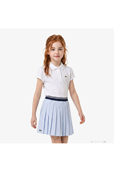 Lacoste Kız Çocuk Beyaz Polo