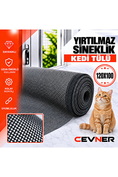 CEVNER Yırtılmaz Sineklik Kedi Tülü – EN 120 - BOY 100