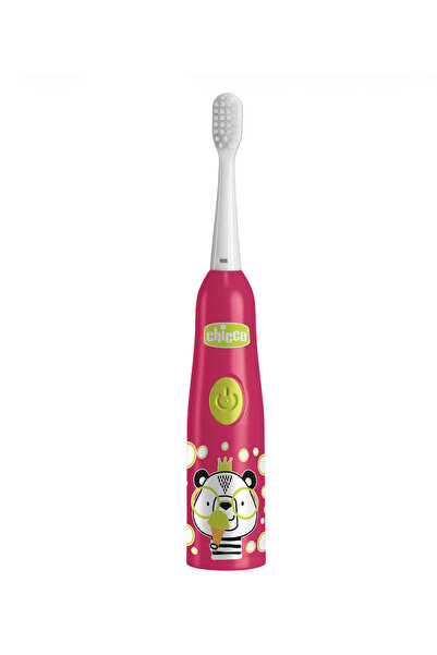 Chicco Çocuklar İçin Pilli Diş Fırçası Panda - Kırmızı