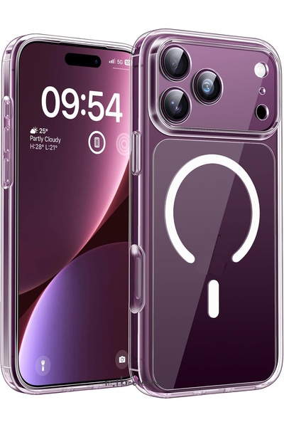 m.tk moveteck iPhone 17 Pro Max & 18 Pro Max Uyumlu Kılıf Magsafe Wireless Ka...