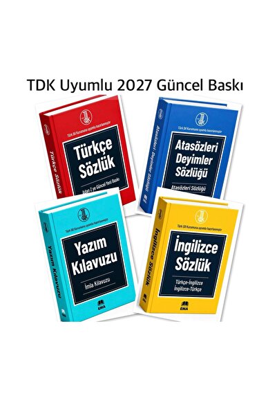 Aba Kitap İlköğretim ve Ortaokullar İçin TDK Uyumlu Sözlük Seti (Türkçe Sözlü...