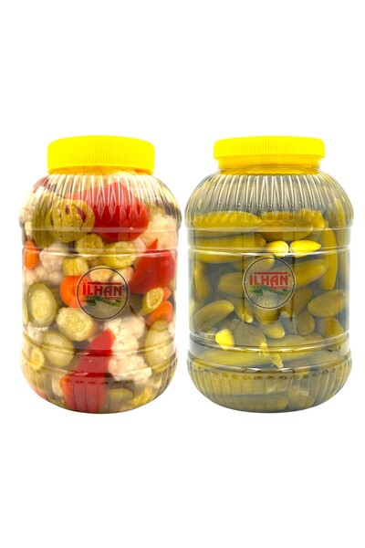 İLHAN TAŞKESTİ SÜPER 2'Lİ - ÇUBUK SALATALIK 2 NO 5 KG ve KARIŞIK TÜRLÜ TURŞU ...