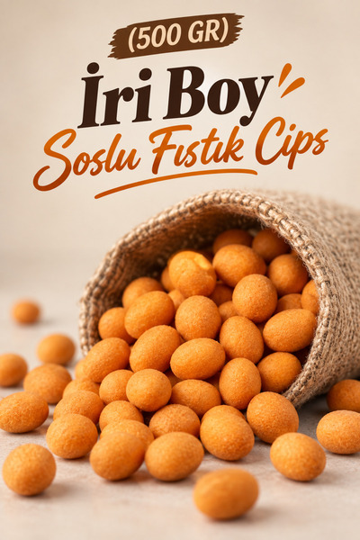 ÜLKÜ KURUYEMİŞ (500 GR) İri Boy Soslu Fıstık Cips Atıştırmalık