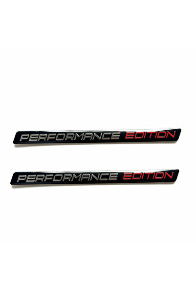 Choice1 black 2pc 3D Aluminum Auto Motorcycle Sticker Logo Performance Editio...