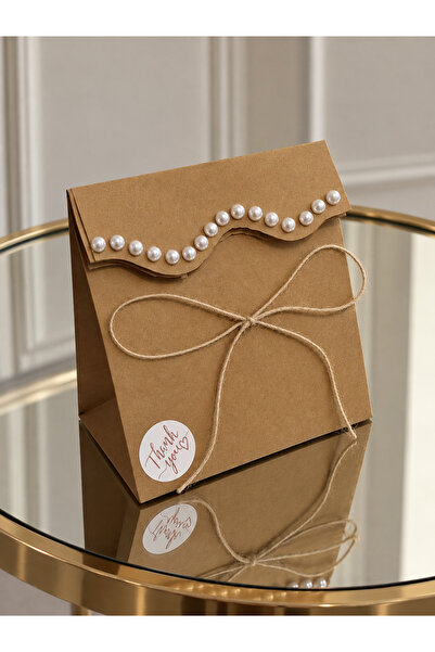 Takı Paketi - Hediye Paketi İncili 5'li Paket 15x15x10cm