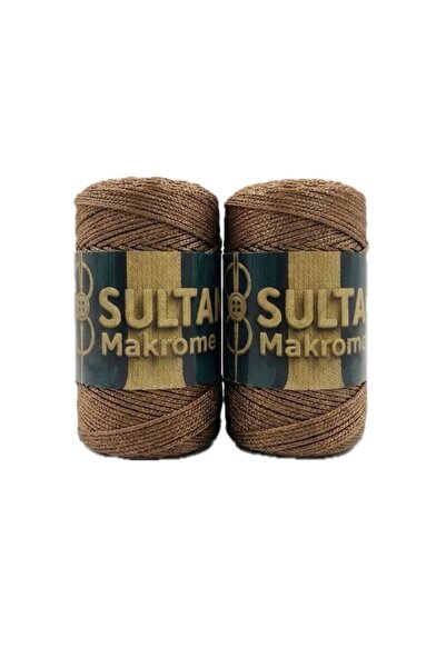 Genel Markalar 2 Adet Sultan Makrome 3 Örgü İpi 100 Gram -Çanta Cüzdan Supla ...
