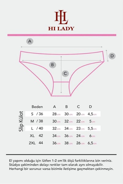 Hilady Women's Bikini Panties 5 Pack Cotton Lycra Mink