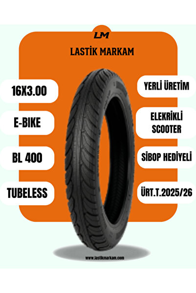 Billas 16X3.00 DUBLEKS BL400 ELEKTRİKLİ BİSİKLET LASTİKLERİ -2026