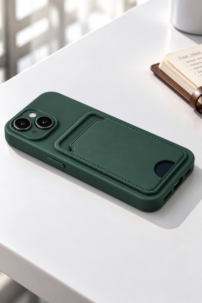 halkhouse İphone 14 & İphone 13 Kılıf Kamera Korumalı Kartlıklı Esnek Silikon...