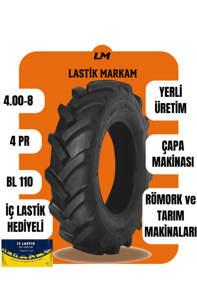 Billas 400-8 4PR 66A6 BL110 TT + İÇ LASTİK I ÇAPA MAKİNASI LASTİKLERİ