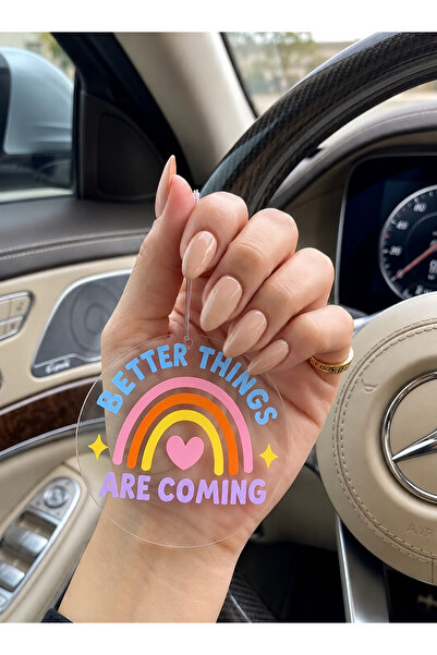 Renkli Gökkuşağı Dikiz Aynası Süsü – “Better Things Are Coming”