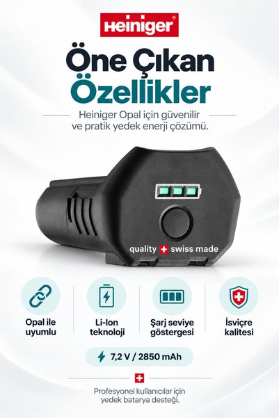 Heiniger Opal Modeli Kedi Köpek Tıraş Makinesi İçin Yedek Batarya