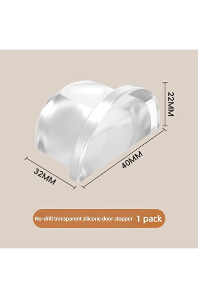Choice4 1PC Transparent Transparent Self Adhesive No Drill Door Stopper for W...