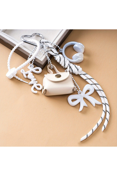 Choice1 white Maillard Braid Rope Pendant Exquisite Cute Leather Pendant Char...