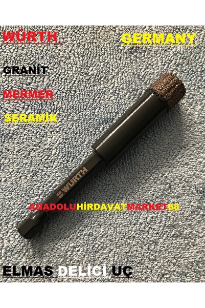 Würth WURTH 8MM GRANİT MERMER DELME PANÇ ELMAS DELİCİ 8*80 GERMANY