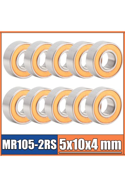 Choice MR105RS Bearing ABEC-3 (10PCS) 5X10X4 mm Miniature MR105-2RS Ball Bear...
