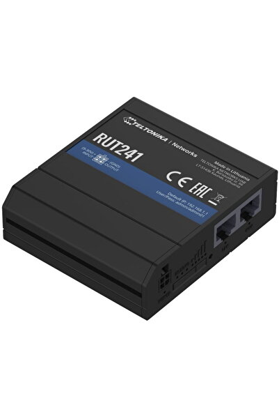 Teltonika RUT241 4G LTE Cat4, WiFi 802.11b/g/n, 1x WAN/LAN + 1x LAN 10/100, 1...