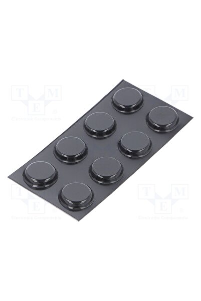 OEM Picioruş autoadeziv 3M SJ6344/BK, H 4,1mm, neagră, poliuretan, Dim Ø19,1m...