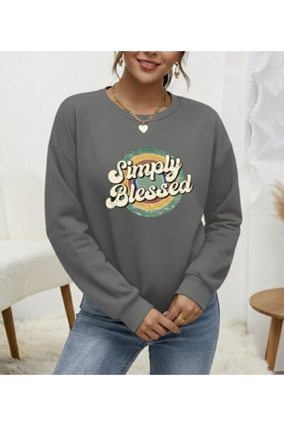 DRESSIFY WOMEN’S FASHION Γυναικεία μακρυμάνικη μπλούζα με βισκόζη με δύο κλωστές