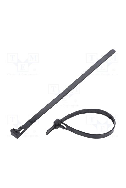 OEM Colier de strângere FIX&FASTEN FIX-TR-7.6X200/BK, W 7,6mm, neagră, poliam...