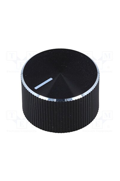 OEM Buton rotativ OKW A1422260, cu indicator, aluminiu,plastic, Øax 6mm, neagră