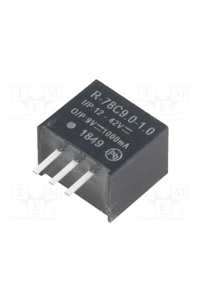 OEM Convertor DC/DC RECOM R-78C9.0-1.0, 9W, Intrare 12÷42VDC, Ieșire 9VDC, Ie...