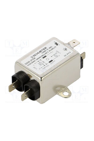 OEM Filtru anti-interferenţe SCHURTER 5500.2104, monofazat, 250VAC, 15nF, 2mH...