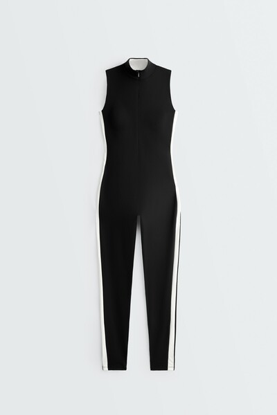 Oysho Compressive blok detaylı uzun tulum