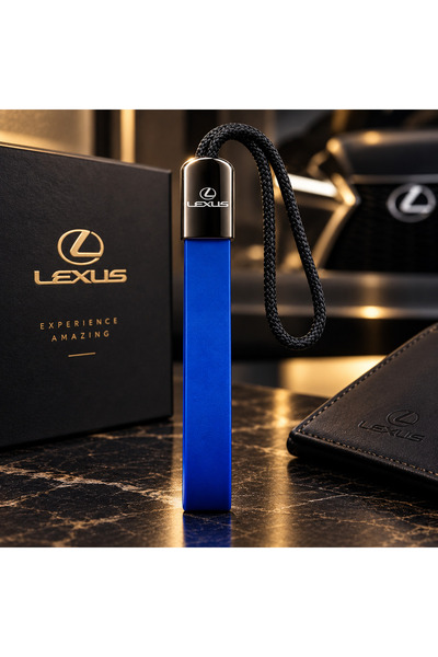 Lexus سلسلة مفاتيح سيارة فاخرة بشعار مميز مع حلقة مضفرة، حامل مفاتيح متين من ...