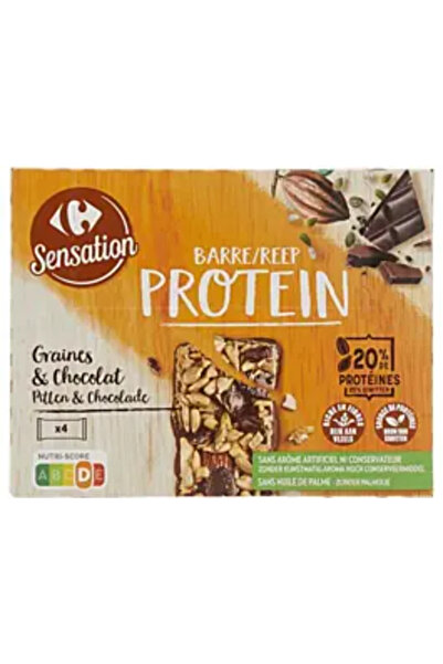 Carrefour Sensation Baton Proteine Ciocolata 4 x 128 g