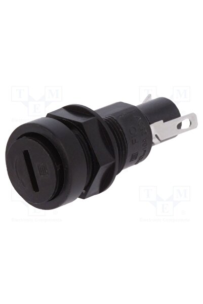 OEM Clemă SCHURTER 0031.1381, 5x20mm, 10A, 250VAC, FIO, pe panou, neagră, UL9...