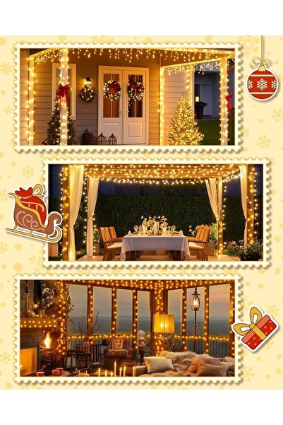 Generic Christmas Decorations, 50M 500LED Christmas Tree lights, Warm White Christmas Strip Lights for Bedroom, Christmas Tree, Home Indoor Outdoor Garden Party Decor