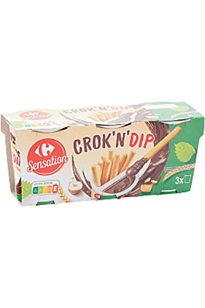 Carrefour Sensation Crok'n'dip Carrefour Sensation, 3 x 55 g