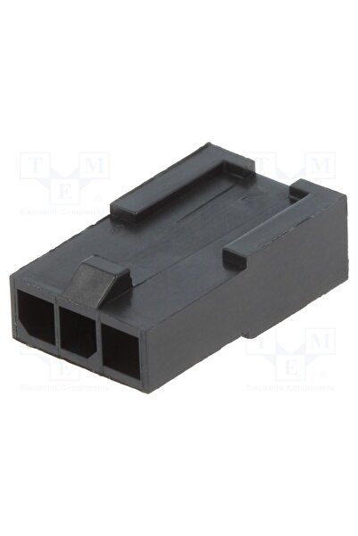 OEM Conector cablu-cablu TE Connectivity 1445049-3, neagră, mufă, tată, PIN 3...