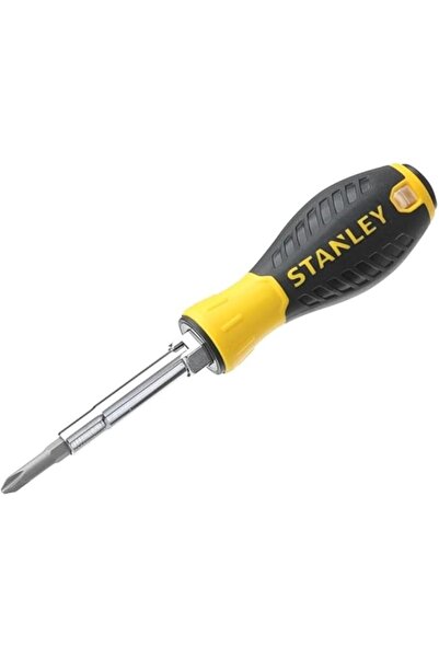 STANLEY SINCE 1913 مفك براغي ستانلي بـ 6 رؤوس، أصفر وأسود