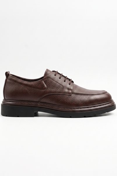LUSIVE 100% Genuine Leather Brown Casual Comfortable Classic Men's Shoes Luass30Al0059