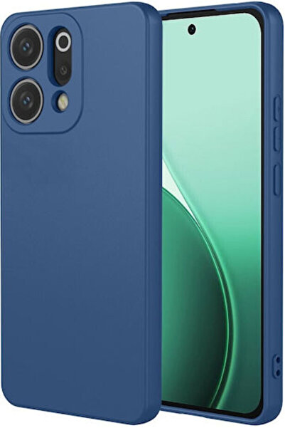 OEM Απομίμηση Υγρής Σιλικόνης Πίσω Θήκης Μπλε (Oppo Reno14 5G)